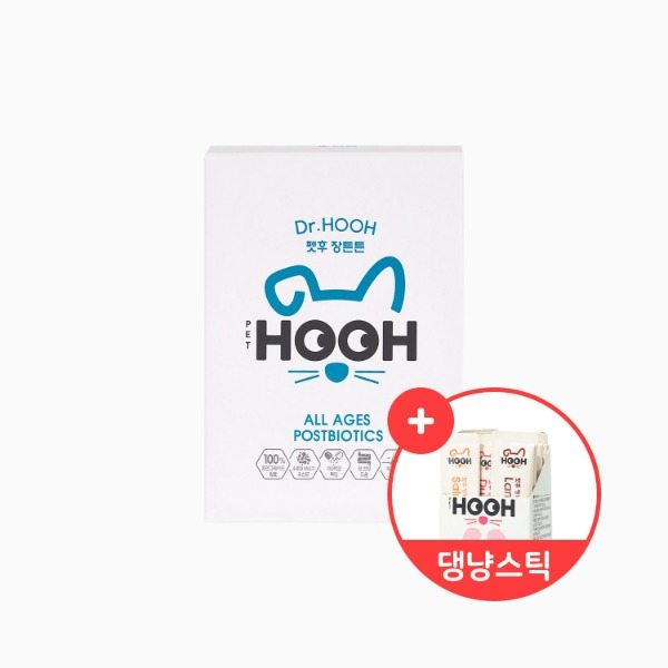 펫후 Dr.HOOH 반려동물 4세대 포스트바이오틱스 2g x 30입 + 댕냥스틱 버라이어티팩 선물